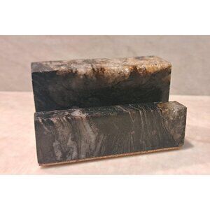 Natural Stone Business Card Holder- Black Taurus Quartzite